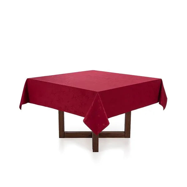 Toalha de mesa de Natal Quadrada 8 lugares Veríssimo Vermelho