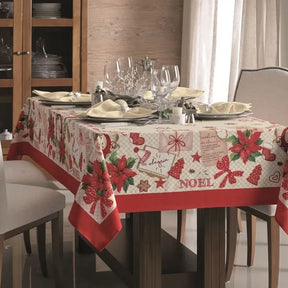 Toalha de Mesa de Natal Quadrada para Chá Receita do Noel