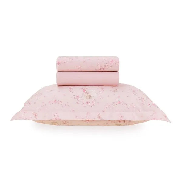 Jogo de Cama Infantil 180 fios Percal 100% Algodão Laila Estampado
