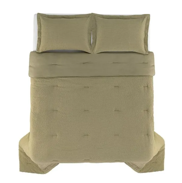 Colcha com 2 Porta-travesseiros Baumann Oliva