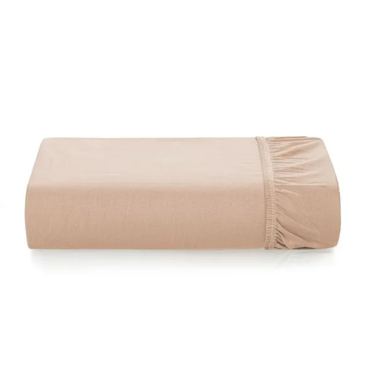 Lençol de Elástico Avulso 200 Fios 100% Algodão Tom Rosé