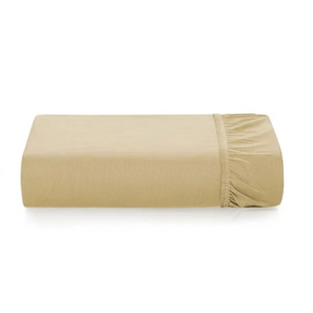 Lençol de Elástico Avulso 300 Fios 100% Algodão Bossa Dourado