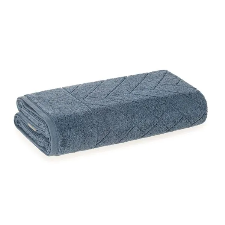 Toalha de Rosto Fio Penteado 100% Algodão Aspen Azul Sereno