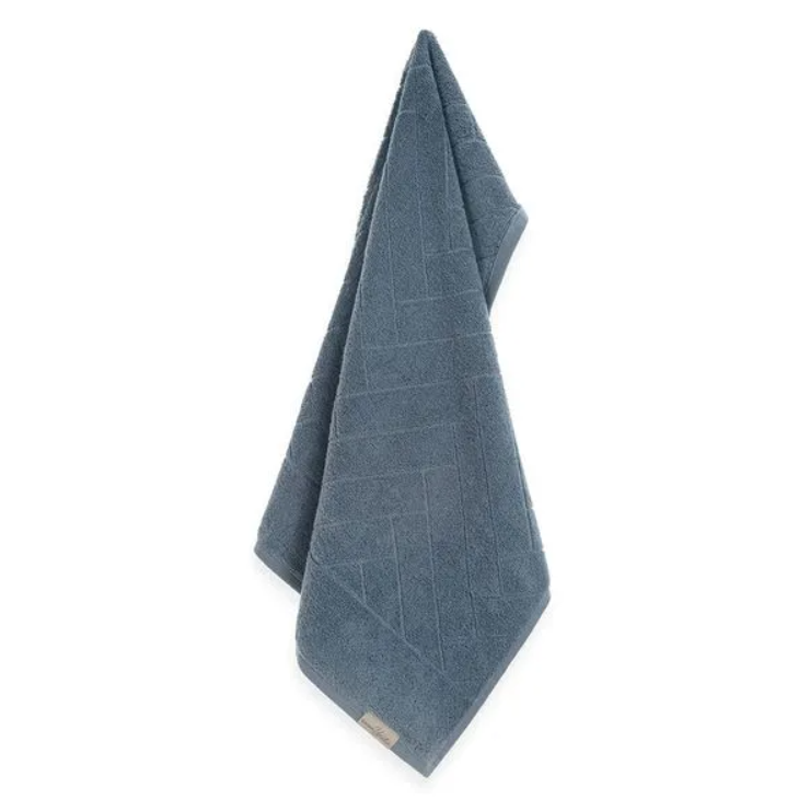 Toalha de Rosto Fio Penteado 100% Algodão Aspen Azul Sereno