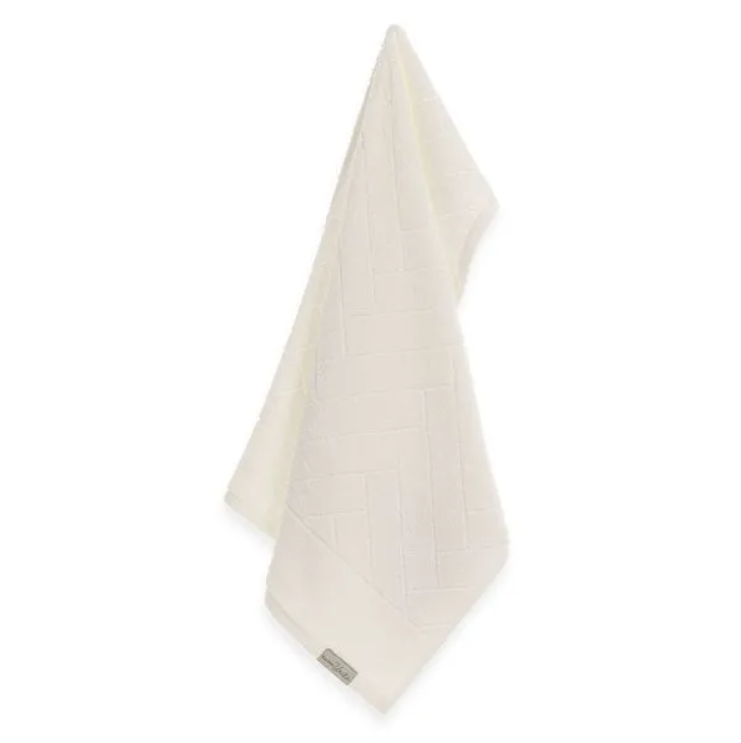 Toalha de Rosto Fio Penteado 100% Algodão Aspen Ivory