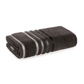 Toalha de Rosto Fio Penteado Lumina Carbono/Cinza