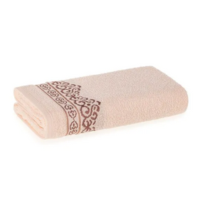 Toalha de Rosto Fio Cardado Mayan Salmão/Ferrugem