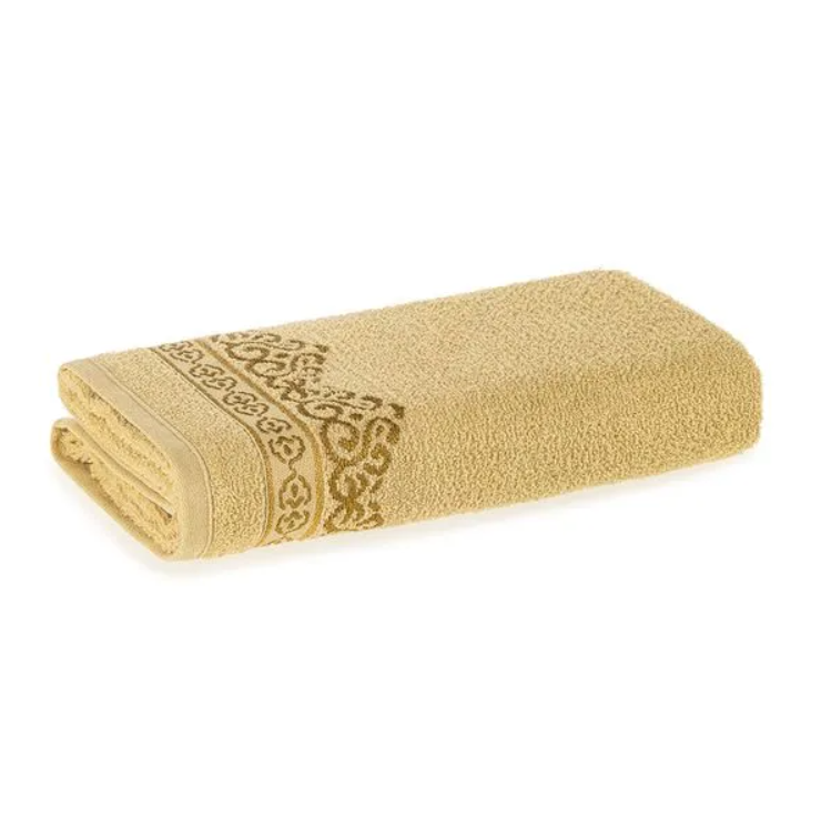 Toalha de Rosto Fio Cardado Mayan Duna/Dourado