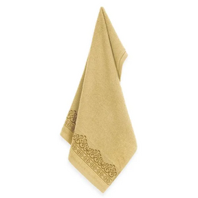 Toalha de Rosto Fio Cardado Mayan Duna/Dourado