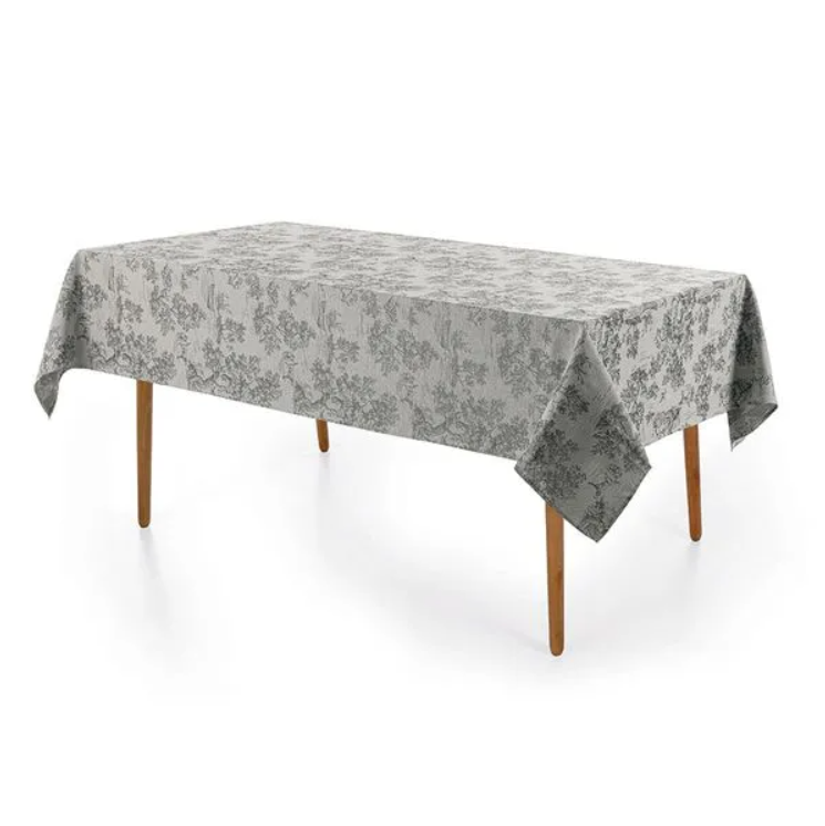 Toalha de Mesa Retangular Grazia Cinza