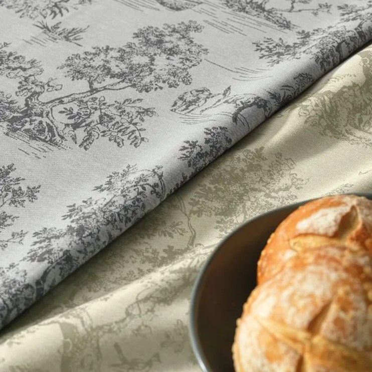 Toalha de Mesa Retangular Grazia Cinza