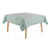Toalha de Mesa Quadrada Roman Turquesa