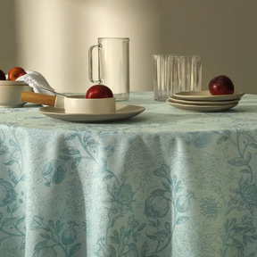 Toalha de Mesa Quadrada Roman Turquesa