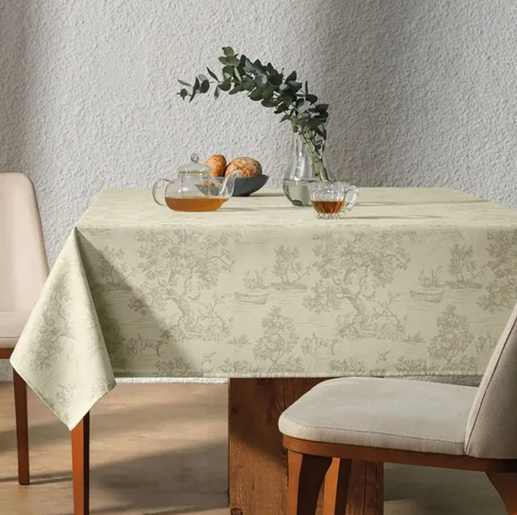Toalha de Mesa Retangular Grazia Alecrim
