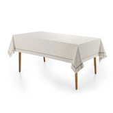 Toalha de Mesa Retangular Antoni Branco/Bege