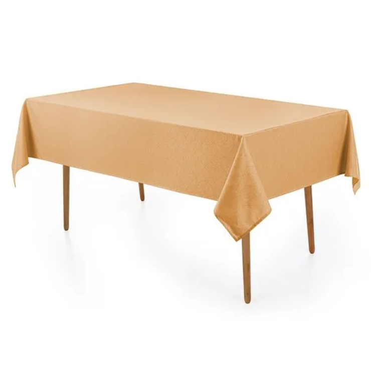 Toalha de Mesa Retangular Jacquard Caetano Mel