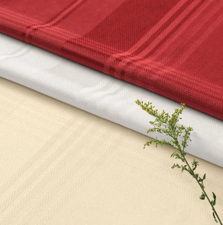 Toalha de Mesa Retangular Jacquard Fragnani Branco